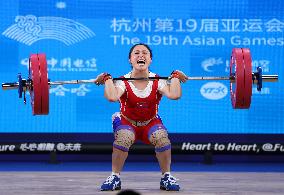 (SP)CHINA-HANGZHOU-ASIAN GAMES-WEIGHTLIFTING(CN)