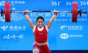 (SP)CHINA-HANGZHOU-ASIAN GAMES-WEIGHTLIFTING(CN)