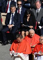 Gerald Darmanin Attends A Consistory - Vatican