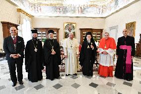 Pope Francis Receives Bartholomew I - Vatican