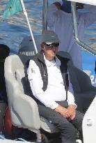 King Juan Carlos and Elena of Spain enjoy second day of regattas