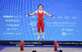 (SP)CHINA-HANGZHOU-ASIAN GAMES-WEIGHTLIFTING(CN)