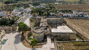 Drone View Of Acaia, Salento