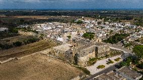 Drone View Of Acaia, Salento