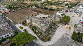 Drone View Of Acaia, Salento