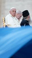 Pope Francis Leads An Ecumenical Prayer Vigil For The Synod