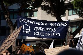 Housing Protest In Portugal