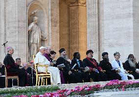 Pope Francis Leads An Ecumenical Prayer Vigil - Vatican