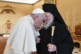 Pope Francis Meets Bartholomew I Of Constantinople - Vatican