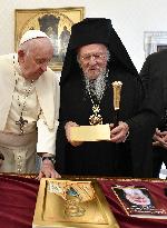 Pope Francis Meets Bartholomew I Of Constantinople - Vatican