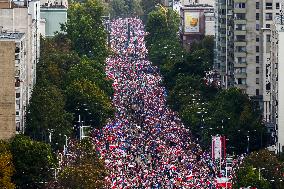 Opposition Massive Rally Ahead Of Election In Poland