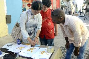 CUBA-HAVANA-MID-AUTUMN FESTIVAL-CELEBRATION