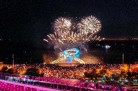 Fireworks Show to Celebrate National Day in Suzhou