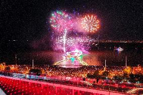 Fireworks Show to Celebrate National Day in Suzhou