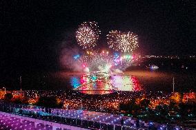 Fireworks Show to Celebrate National Day in Suzhou