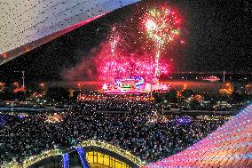 Fireworks Show to Celebrate National Day in Suzhou