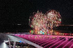 Fireworks Show to Celebrate National Day in Suzhou