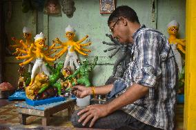 Durga Puja Preparations In Kolkata, India