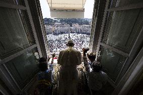Pope Francis Leads The Sunday Angelus  - Vatican