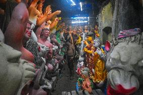 Durga Puja Preparations In Kolkata, India