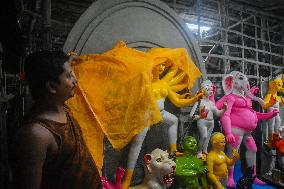 Durga Puja Preparations In Kolkata, India