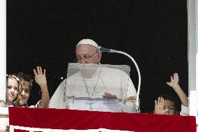 Pope Francis Leads The Sunday Angelus  - Vatican