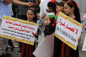 Protest In Gaza, Palestine