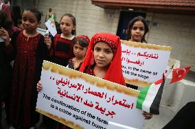 Protest In Gaza, Palestine