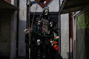 Followers Of Santa Muerte In Mexico Visit Her Temple In Tepito