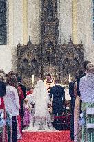 Wedding of Archiduc Alexander of Habsbourg-Lorraine and Countess Natacha Roumiantzoff-Pachkevitch - Beloeil