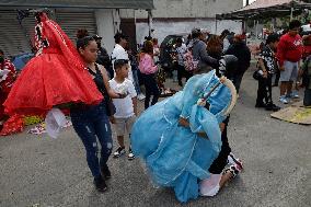 Followers Of Santa Muerte In Mexico Visit Her Temple In Tepito