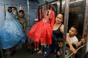 Followers Of Santa Muerte In Mexico Visit Her Temple In Tepito