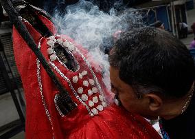 Followers Of Santa Muerte In Mexico Visit Her Temple In Tepito