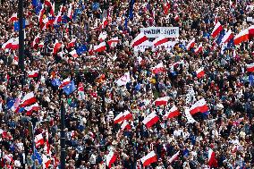 Opposition Massive Rally Ahead Of Election In Poland