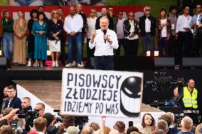 Opposition Massive Rally Ahead Of Election In Poland