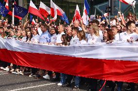 Opposition Massive Rally Ahead Of Election In Poland