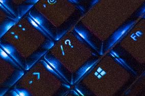 Close-Up Of Computer Keyboard