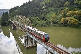 Sightseeing train in northeastern Japan