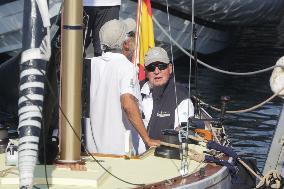 King Juan Carlos And Infanta Elena Enjoy The Third Day Of Regattas - Sanxenxo