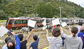 Sightseeing train in northeastern Japan