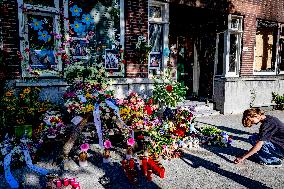 Flowers Laid Down After Shootings - Rotterdam