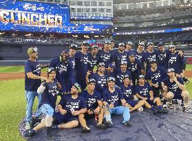 Baseball: Blue Jays clinch playoff berth