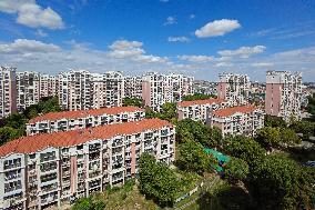 Residential buildings in Shanghai Pudong