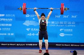 (SP)CHINA-HANGZHOU-ASIAN GAMES-WEIGHTLIFTING(CN)