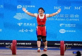(SP)CHINA-HANGZHOU-ASIAN GAMES-WEIGHTLIFTING(CN)