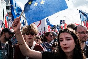 "March Of Million Hearts" - Donald Tusk's Pro-democratic Rally In Warsaw