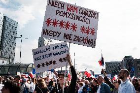 "March Of Million Hearts" - Donald Tusk's Pro-democratic Rally In Warsaw