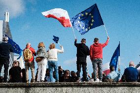 "March Of Million Hearts" - Donald Tusk's Pro-democratic Rally In Warsaw