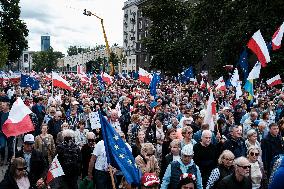 "March Of Million Hearts" - Donald Tusk's Pro-democratic Rally In Warsaw