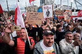 "March Of Million Hearts" - Donald Tusk's Pro-democratic Rally In Warsaw